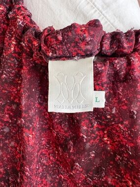 Malia Mills Red Patterned Swim Coverup